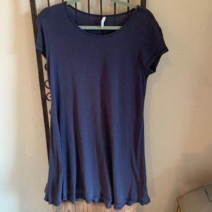 Navy Blue T-shirt Dress